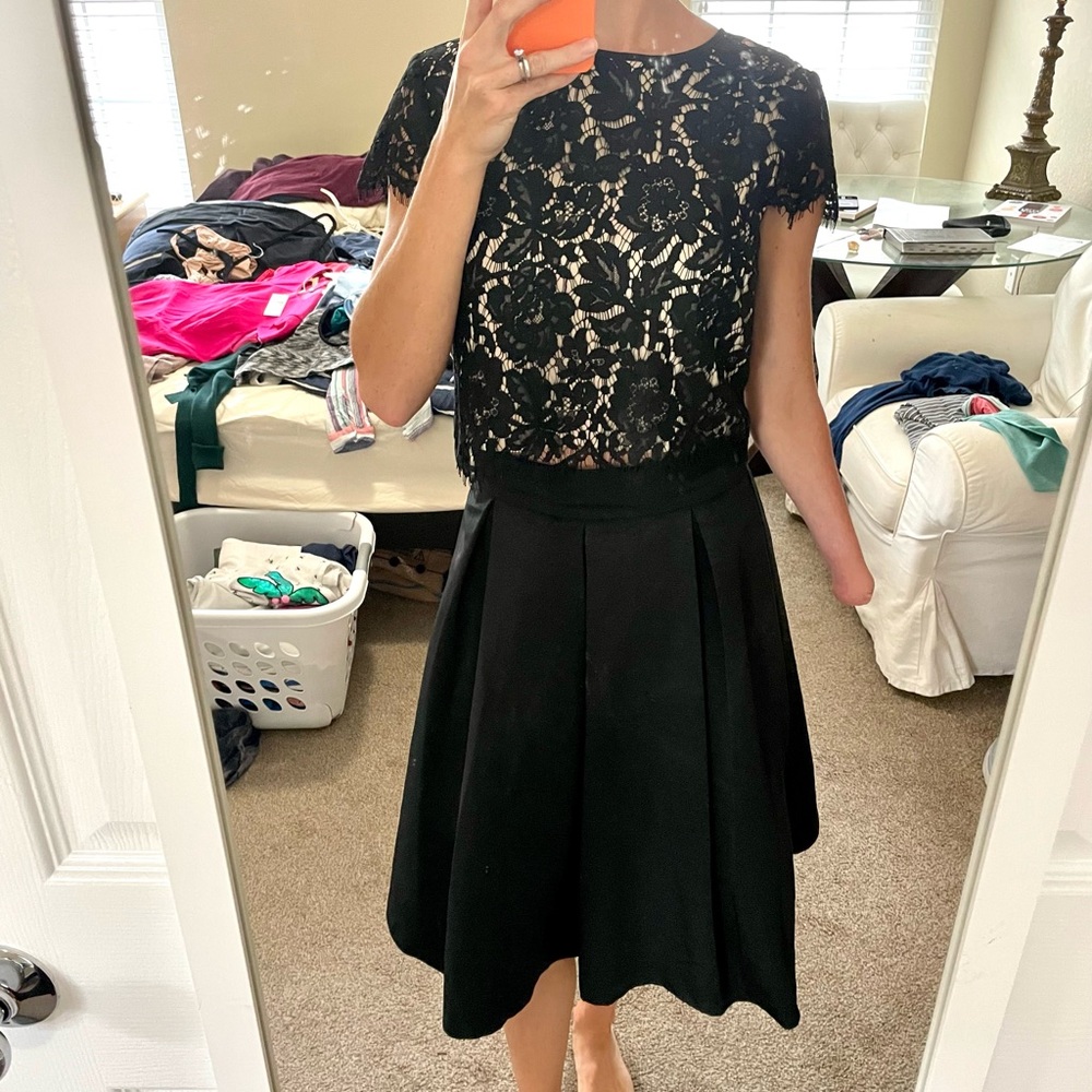 Eliza J Lace Two Piece Set